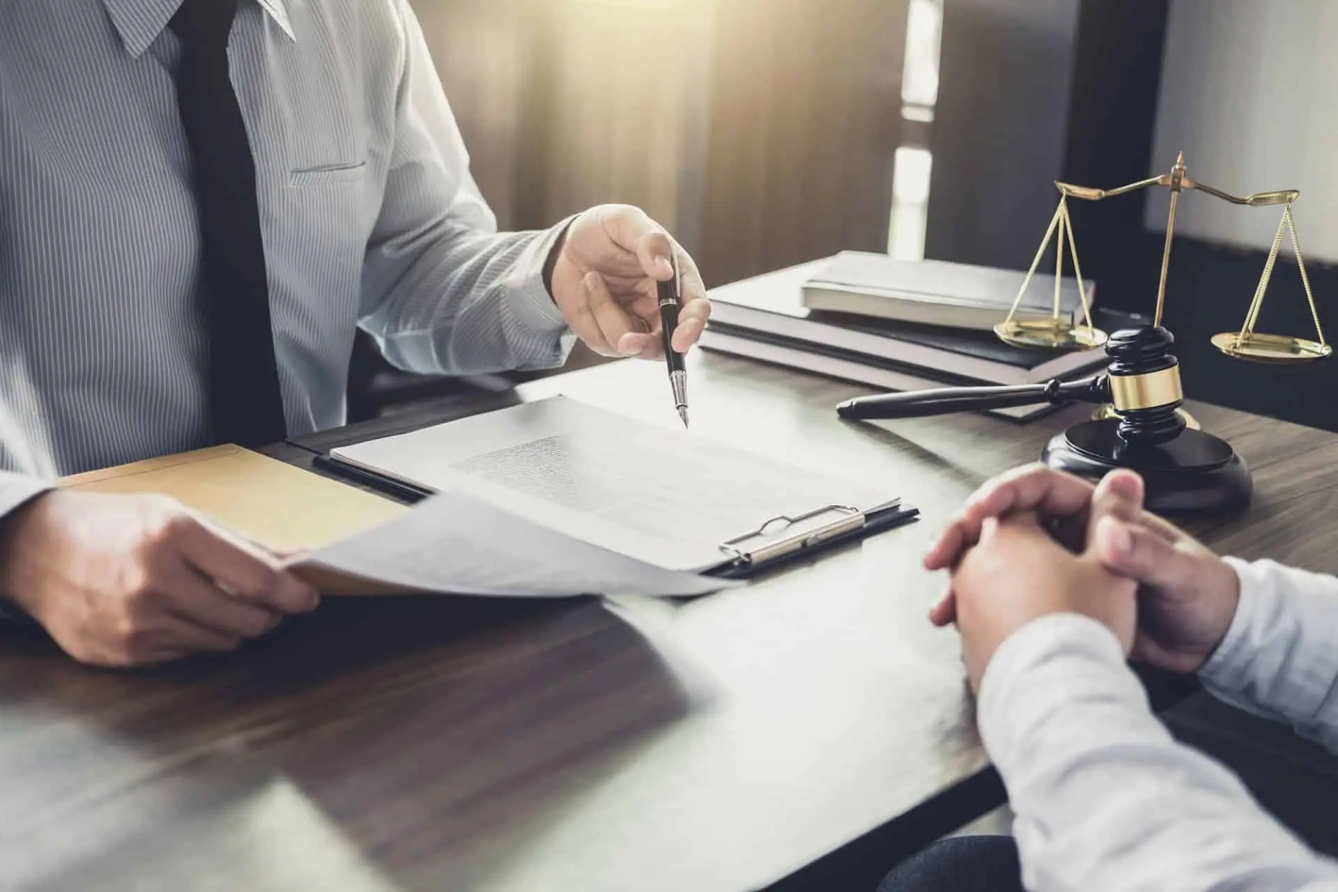 Lawyer Reviewing Probate Contract