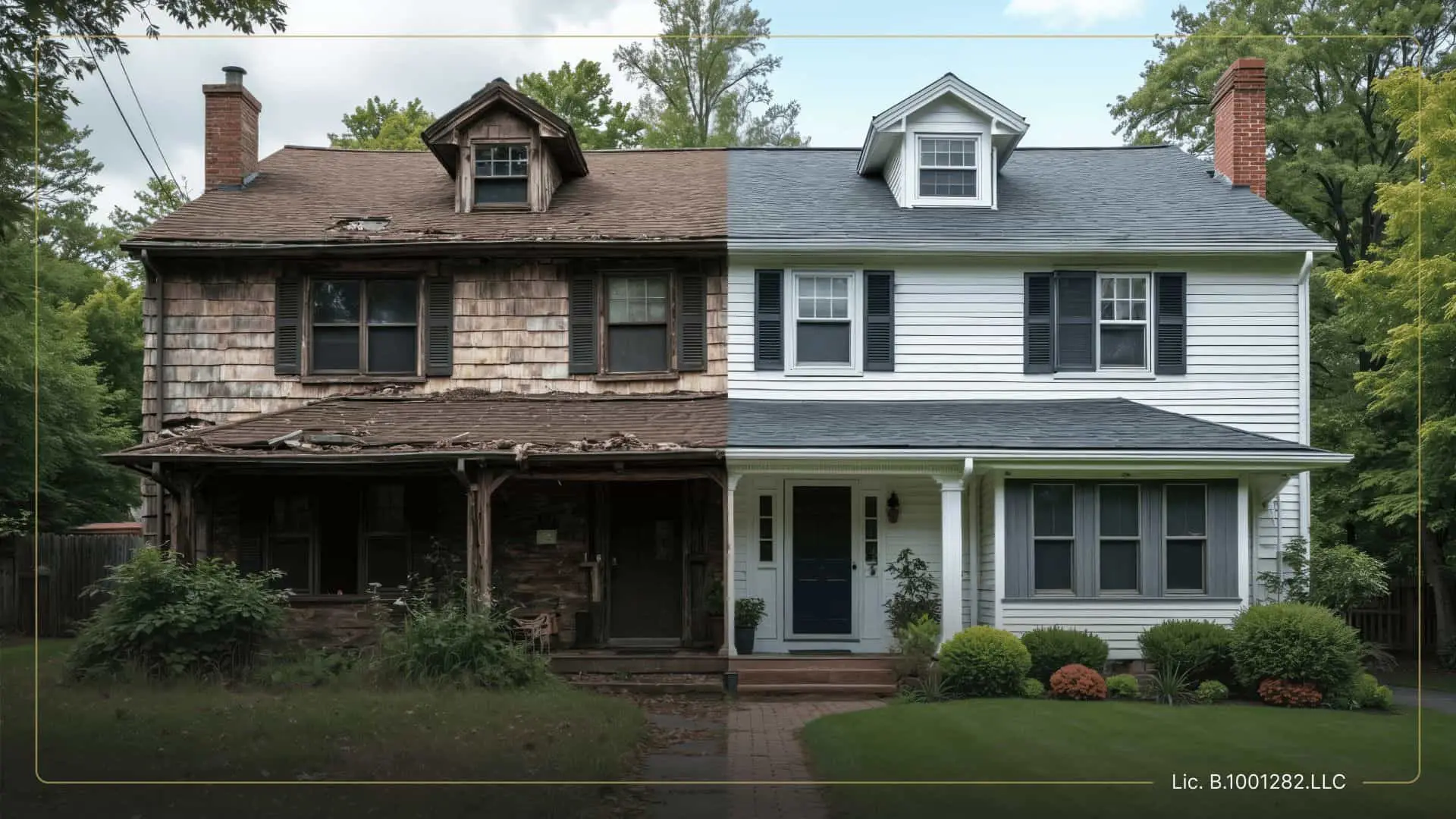 dated interior of an inherited home before sale